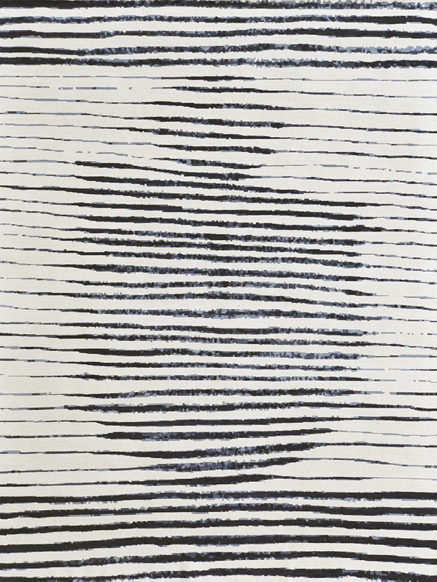 striped, circle, organic modern, black and white rug