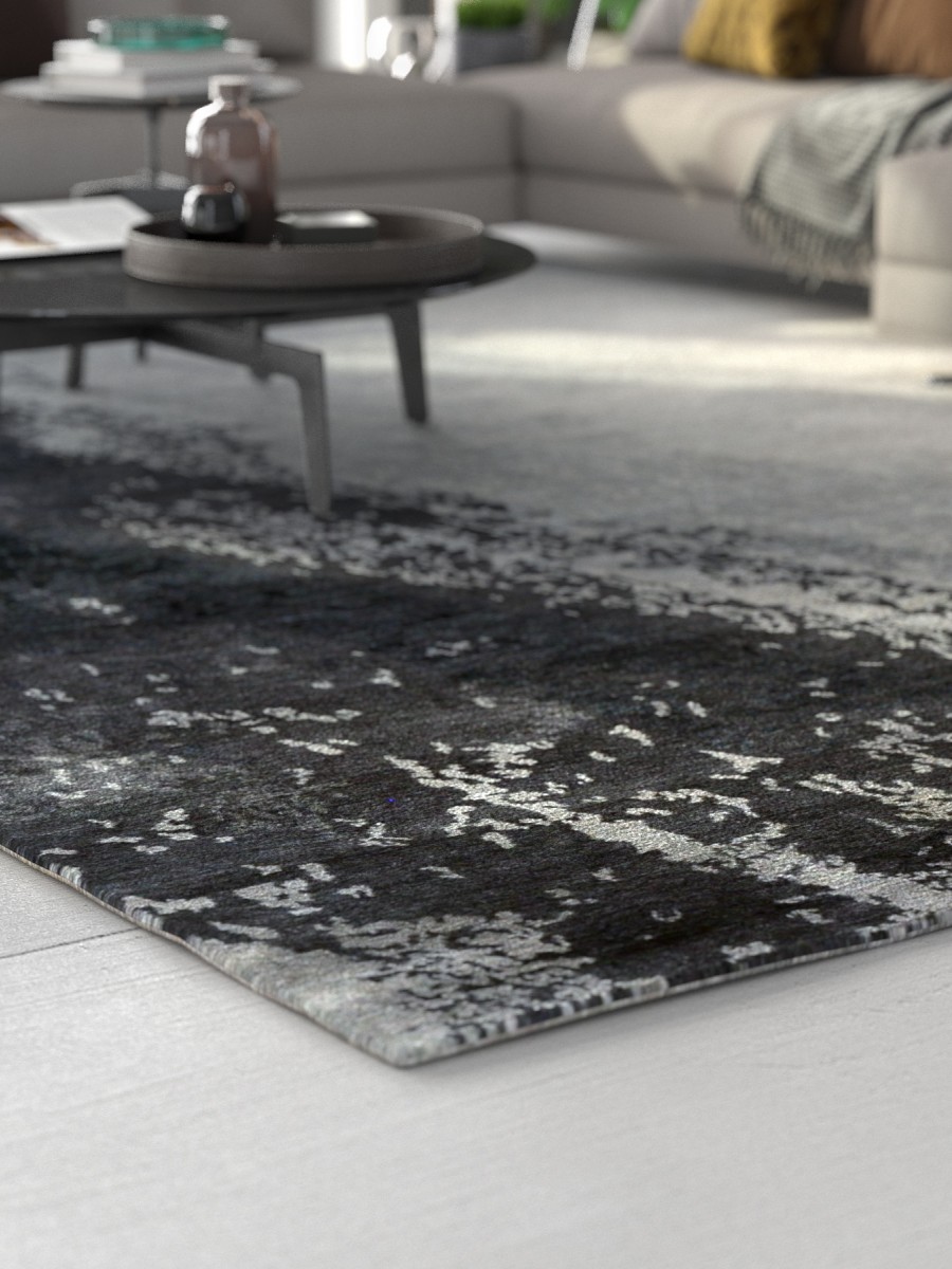 Altostratus rug displayed in a modern living space