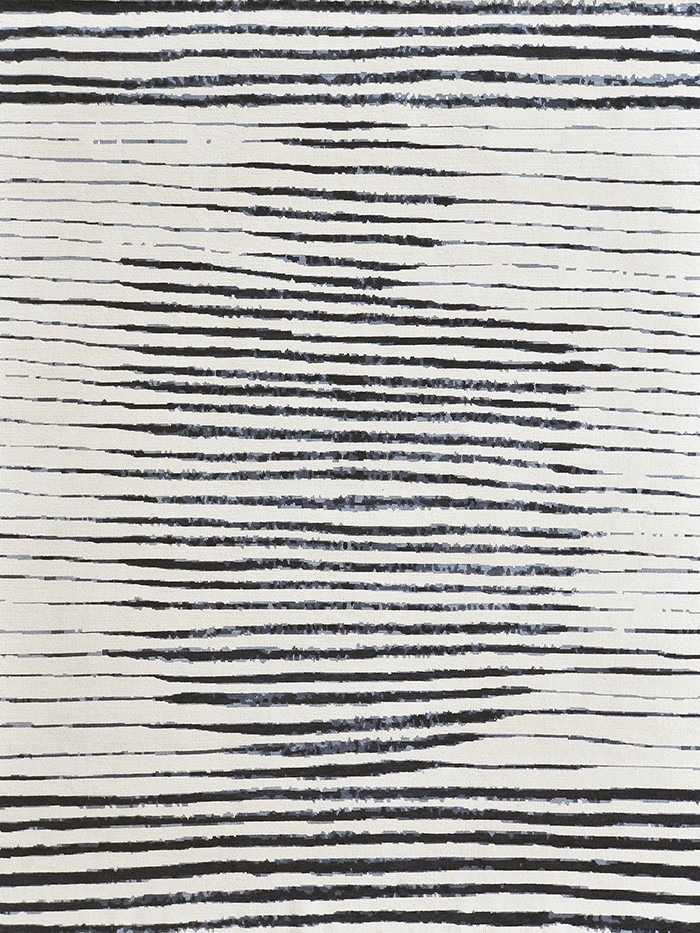 striped, circle, organic modern, black and white rug
