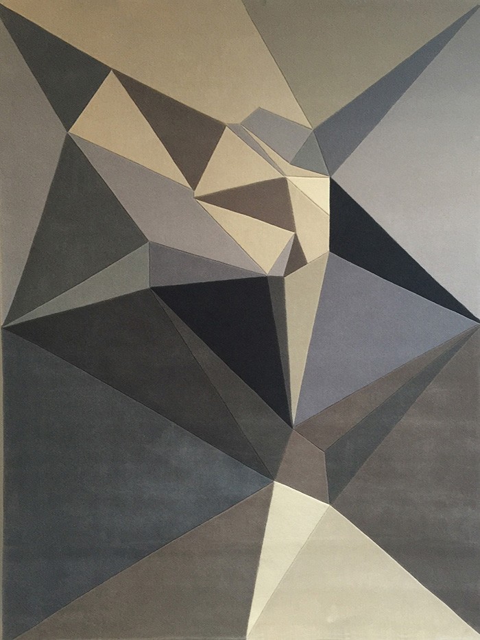 Triangular and Geometric rug by Karim Rashid 